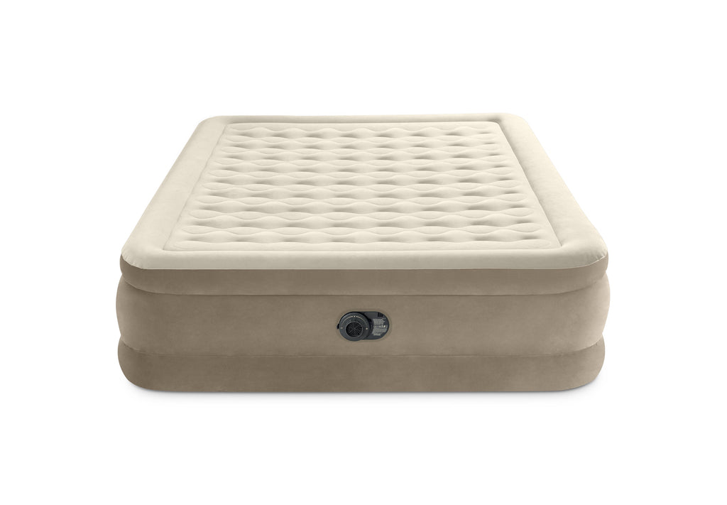 INTEX Ultra Plush Luftmadrass -Brun Dubbel