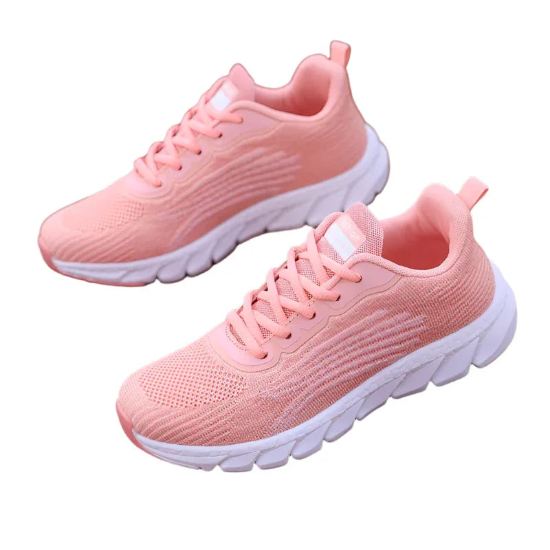 Men's And Women's Flying Woven Breathable Unisex Running Shoes Couple's Casual Sneakers