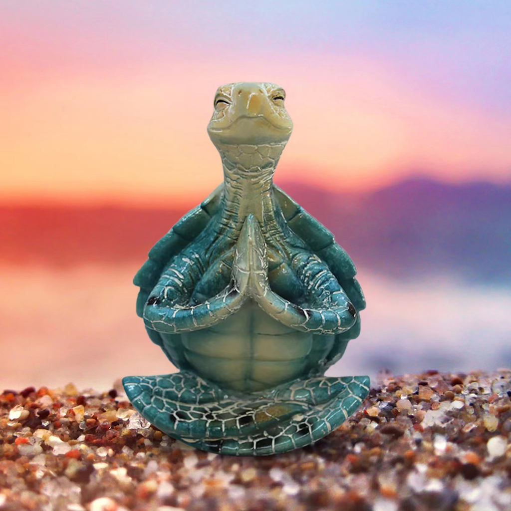 Meditating Turtle Figurine