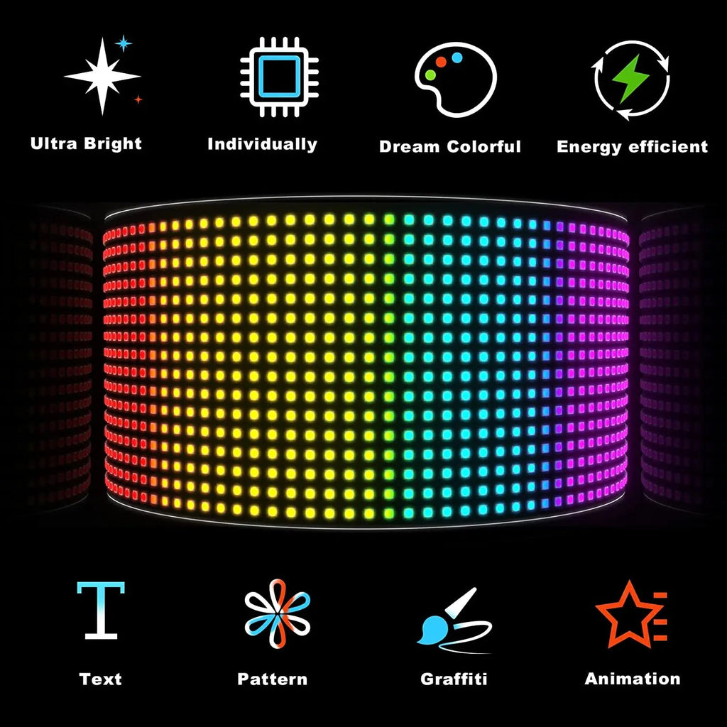 Flexibles LED-Panel für Autos