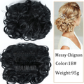 Curly Comb-In Bun Hairpiece