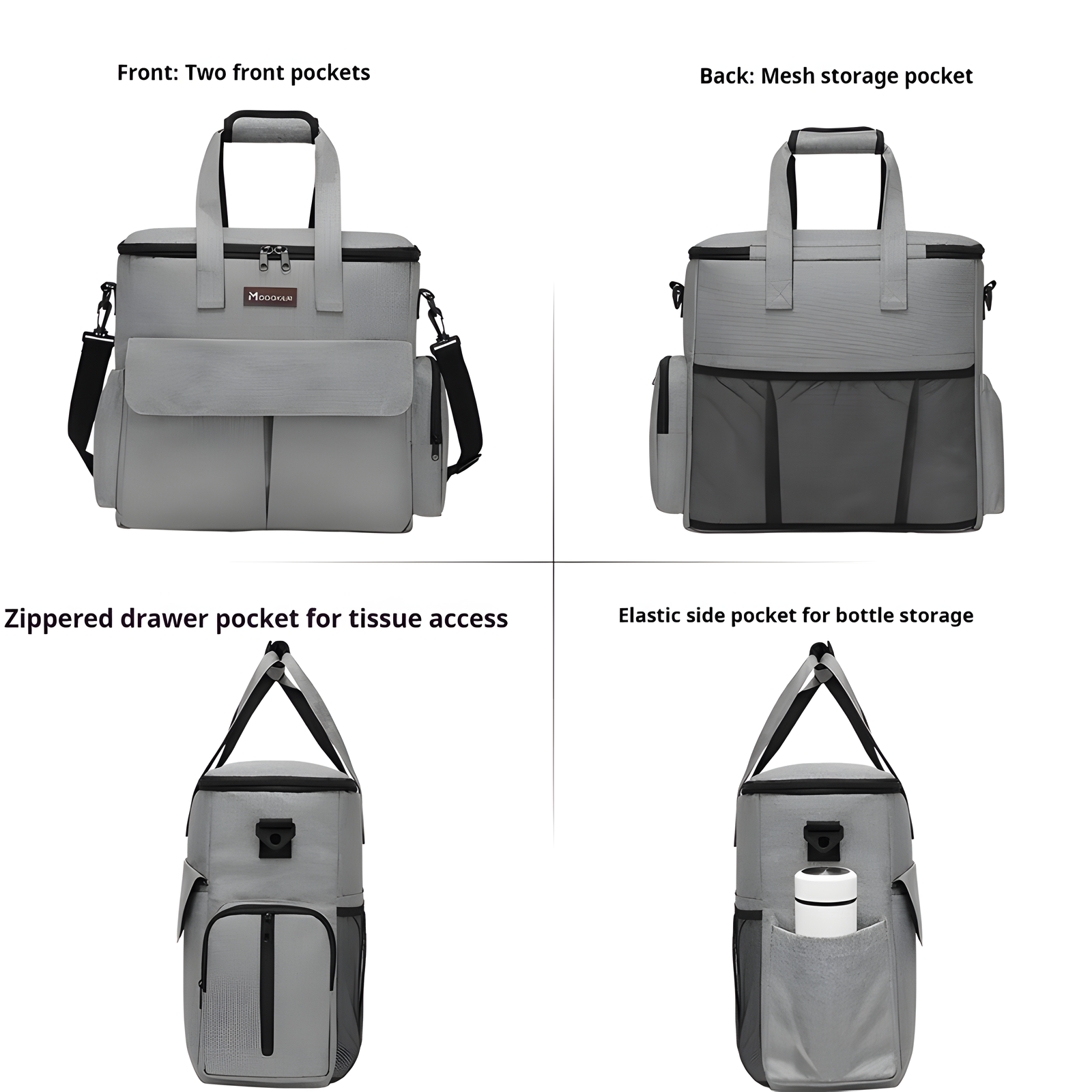 Pet Travel Bag with Bowls