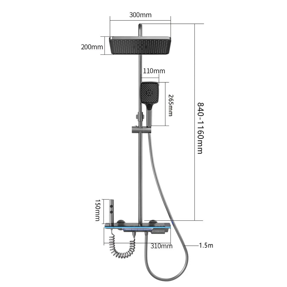 Luxus-Duschthermostat-System-Set