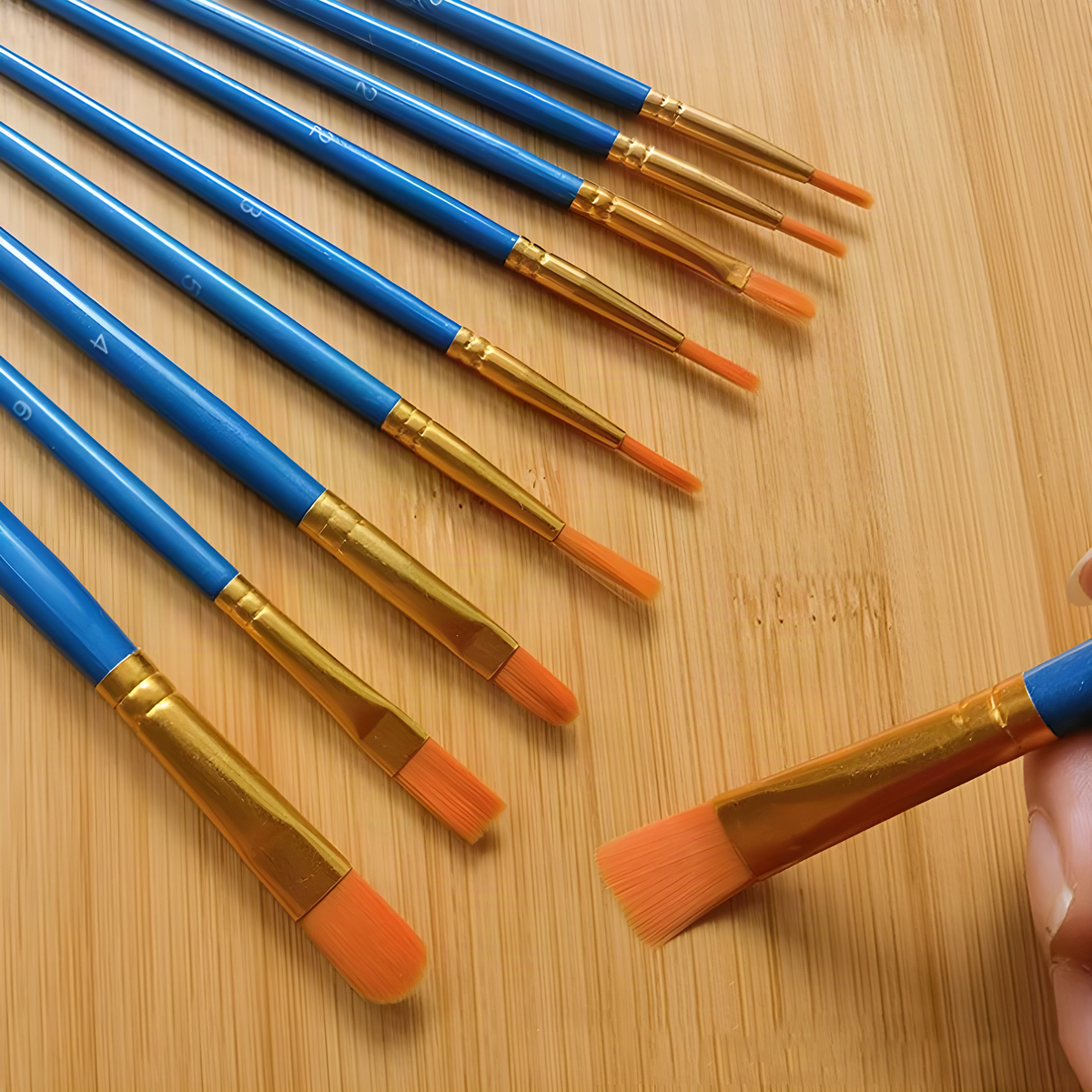Ten-Piece Artist Paintbrush Set
