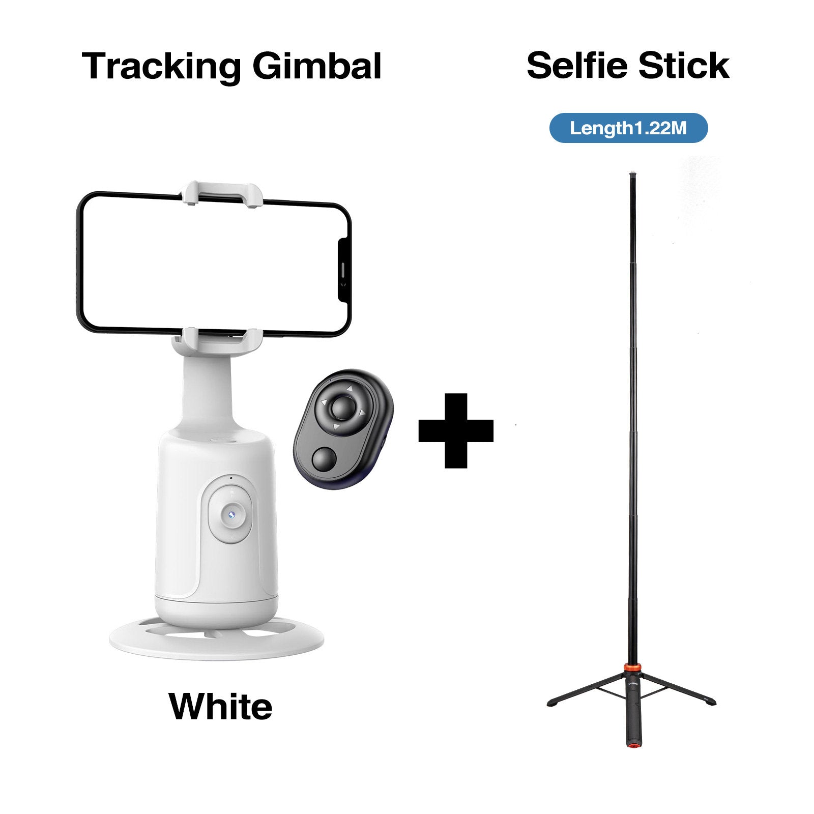 Automatisches Gimbal für Smartphones mit Gesichtserkennung und Fernbedienung
