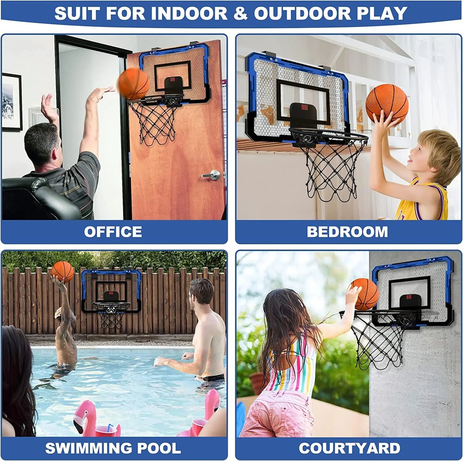 Ring-Basketballkorb zur Wandmontage für das Indoor-Training
