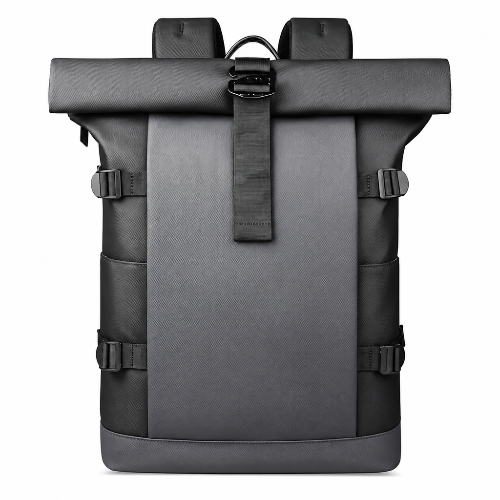 Expandable Roll-Top Travel Backpack