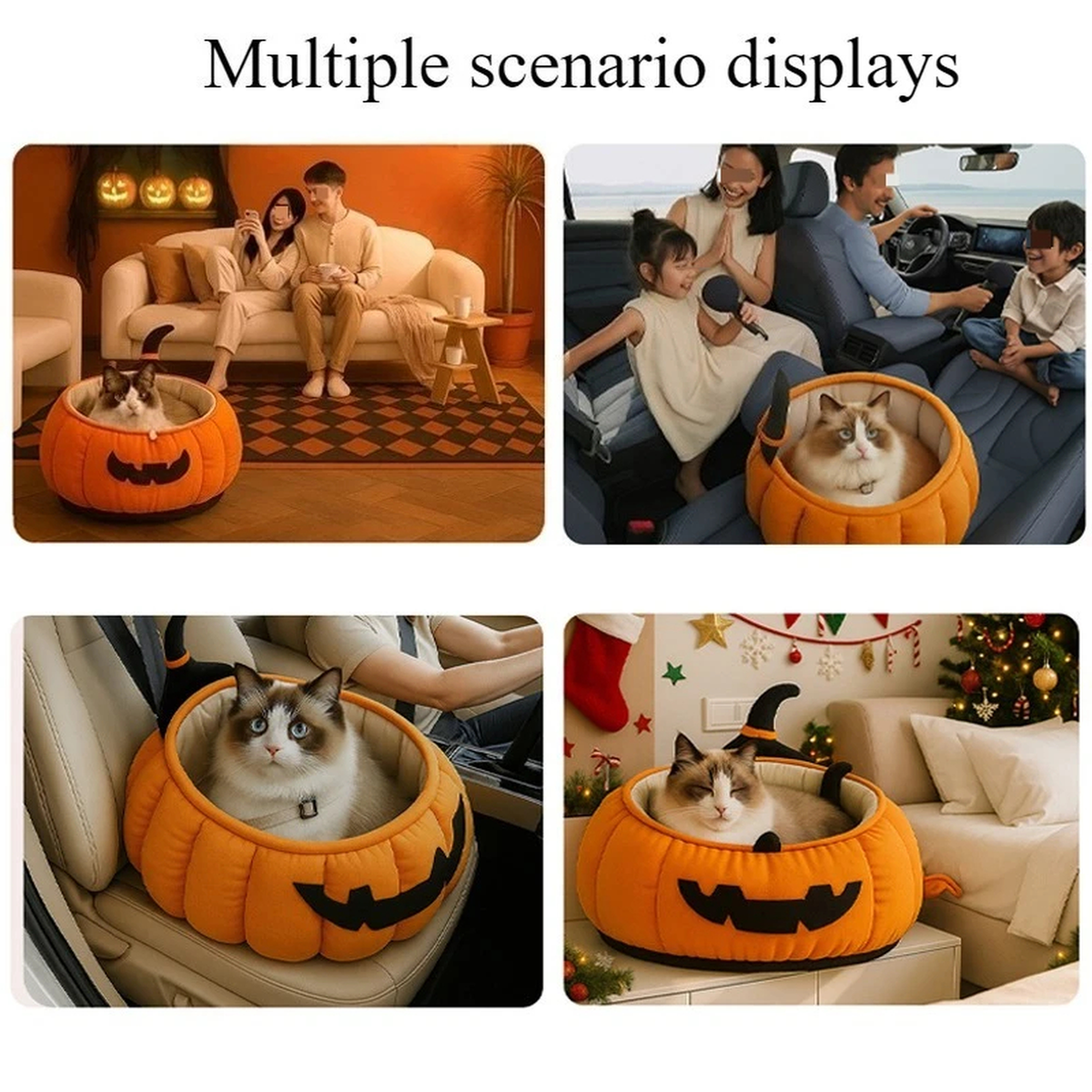Pumpkin Cat Bed