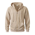 Men's Sporty Solid-Color Patterned Casual Hoodie