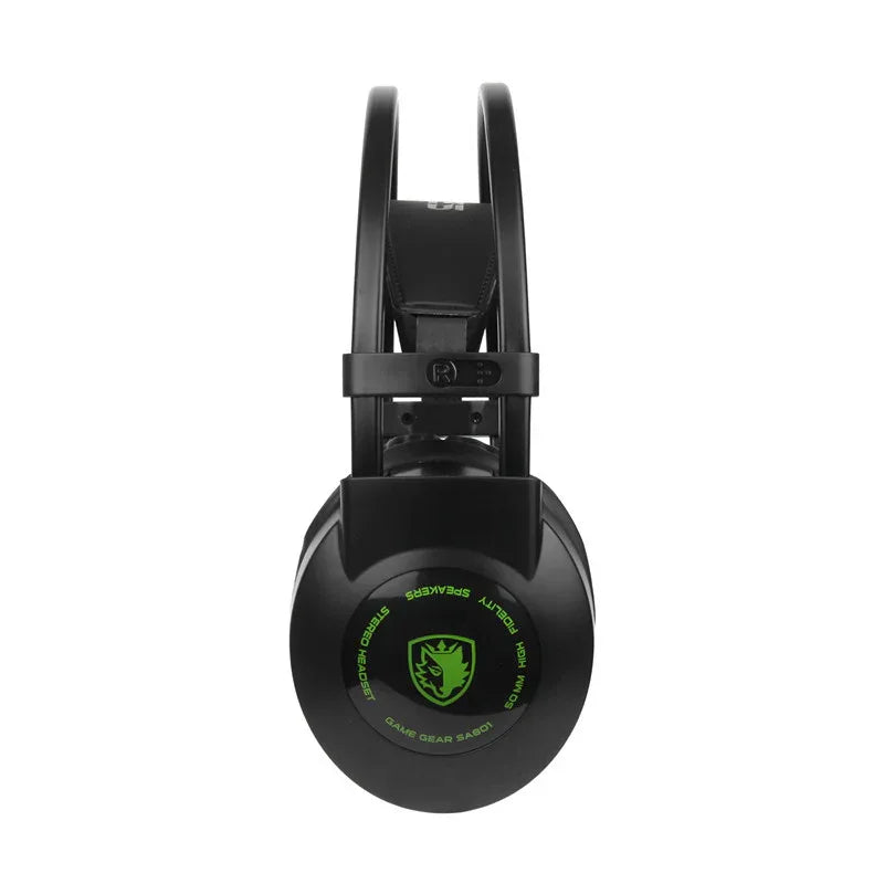 Gaming Headset With Adjustable Headband & Comfortable Earmuffs
