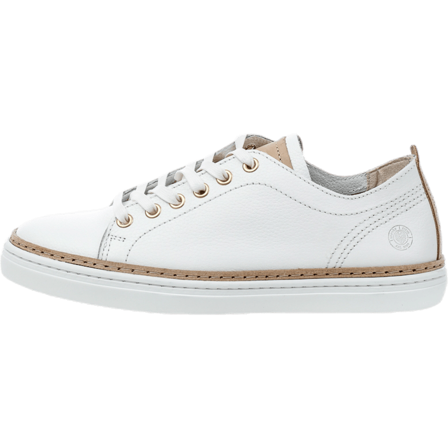 Silvermine Low Leather White