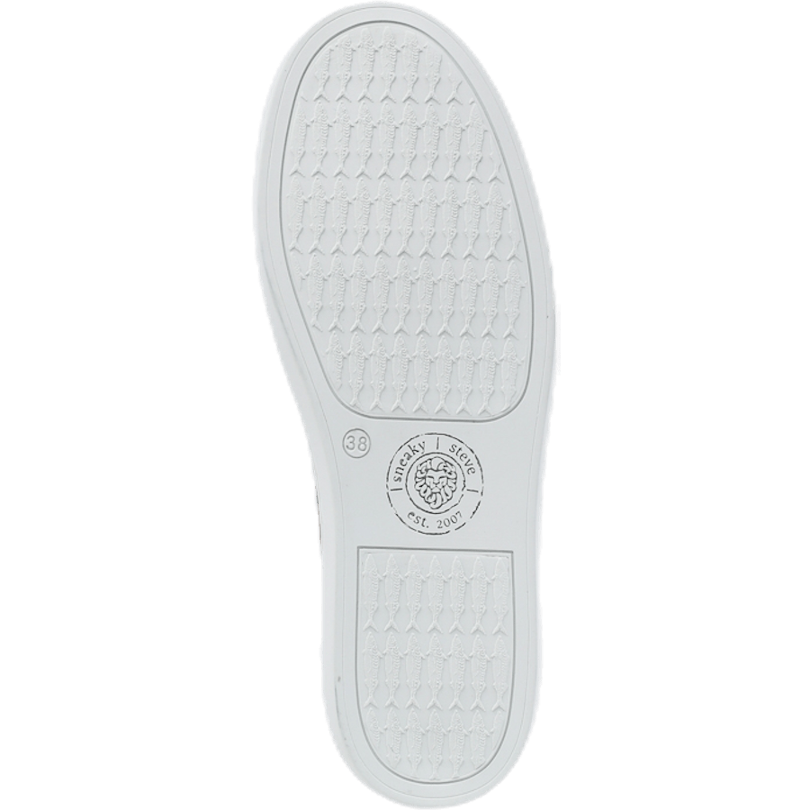 Silvermine Low Leather White