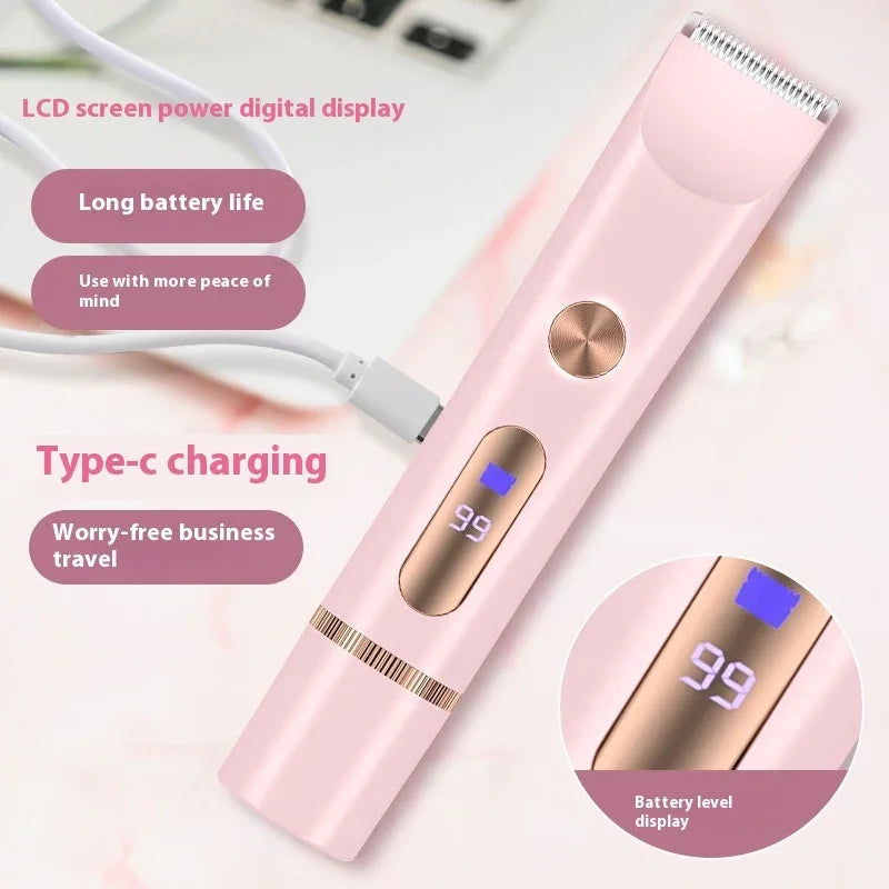 Versatile Armpit Private Area Electric Body Hair Lady Shaver With Two Heads