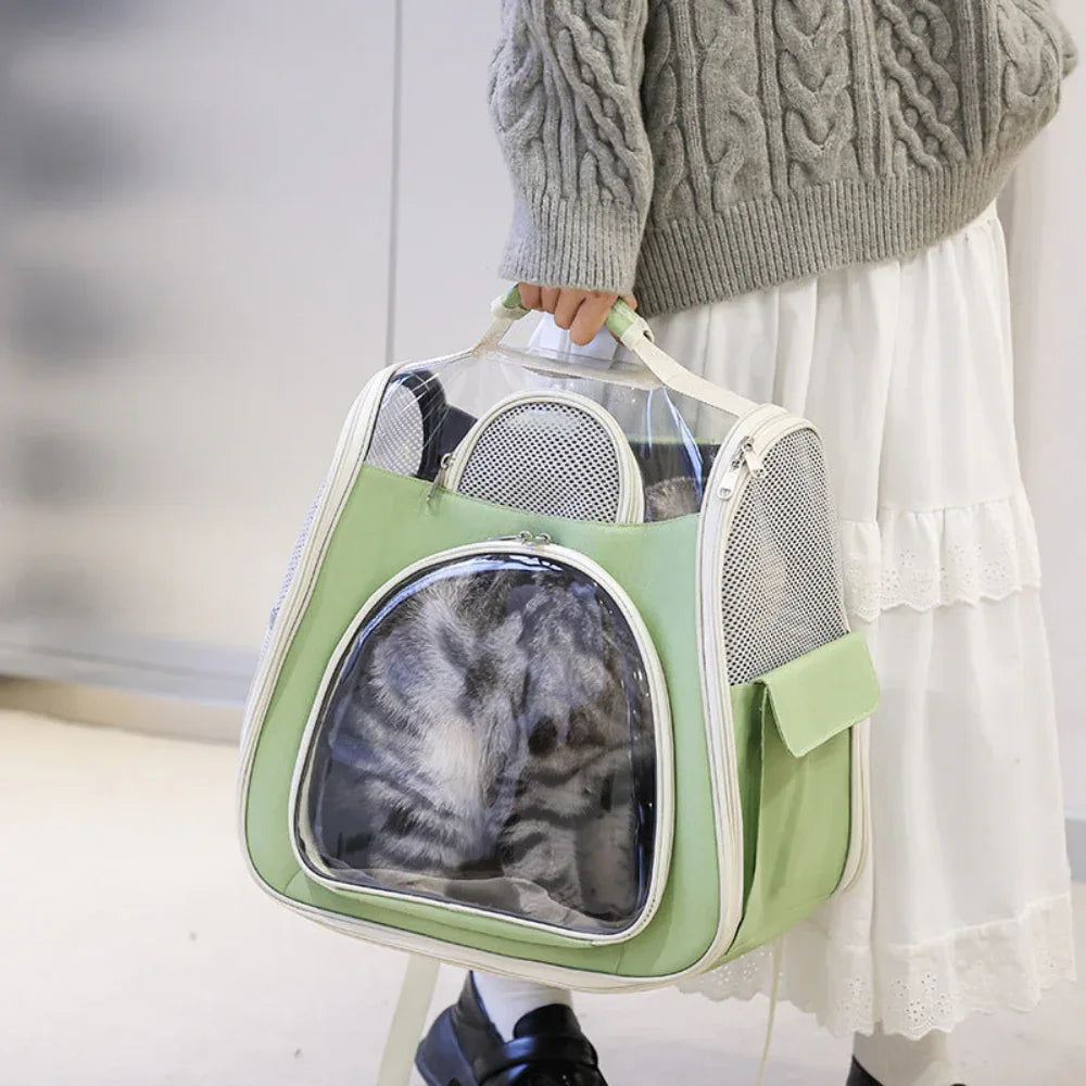 Dog Cat Bag Comfortable Breathable Ventilation Water Repellent And Dust-Proof Pet Backpack