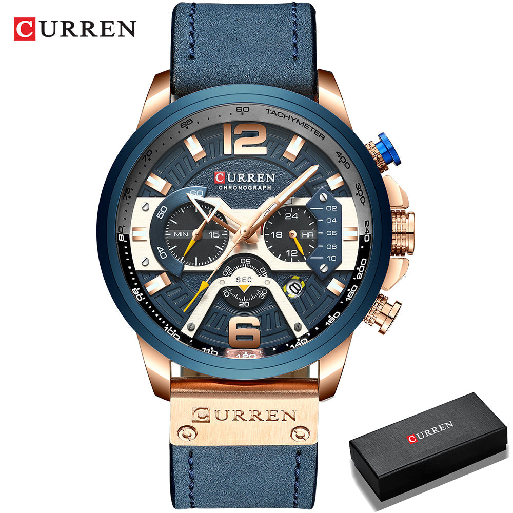 Curren Herrenuhr mit Chronograph und Box