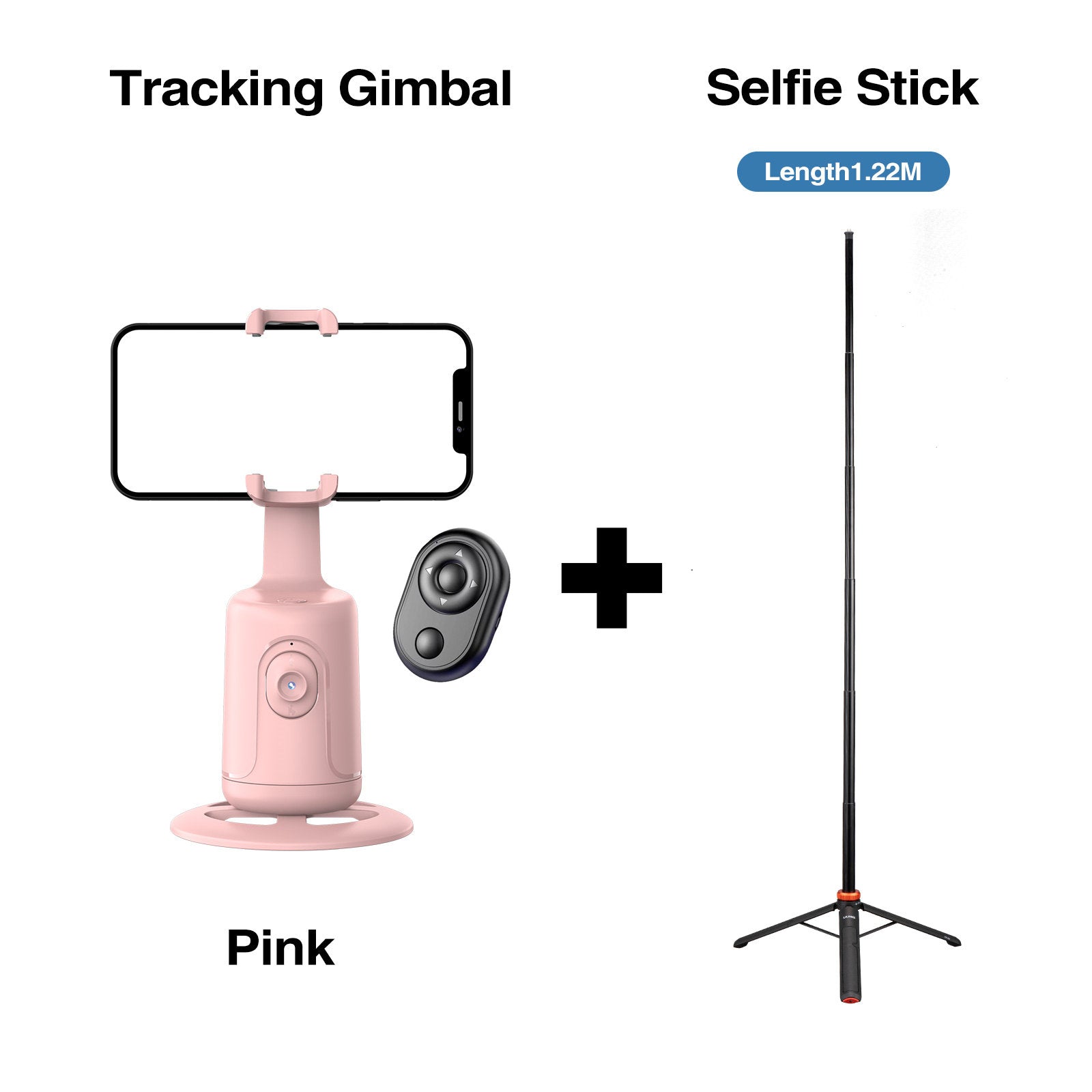 Automatisches Gimbal für Smartphones mit Gesichtserkennung und Fernbedienung