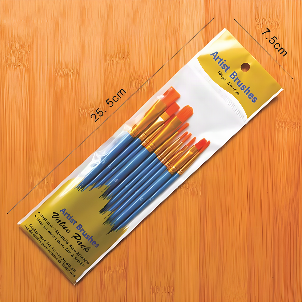 Ten-Piece Artist Paintbrush Set