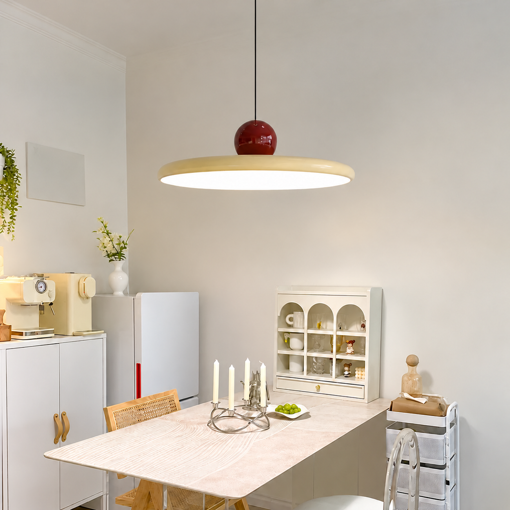 Sphere and Saucer Pendant Light