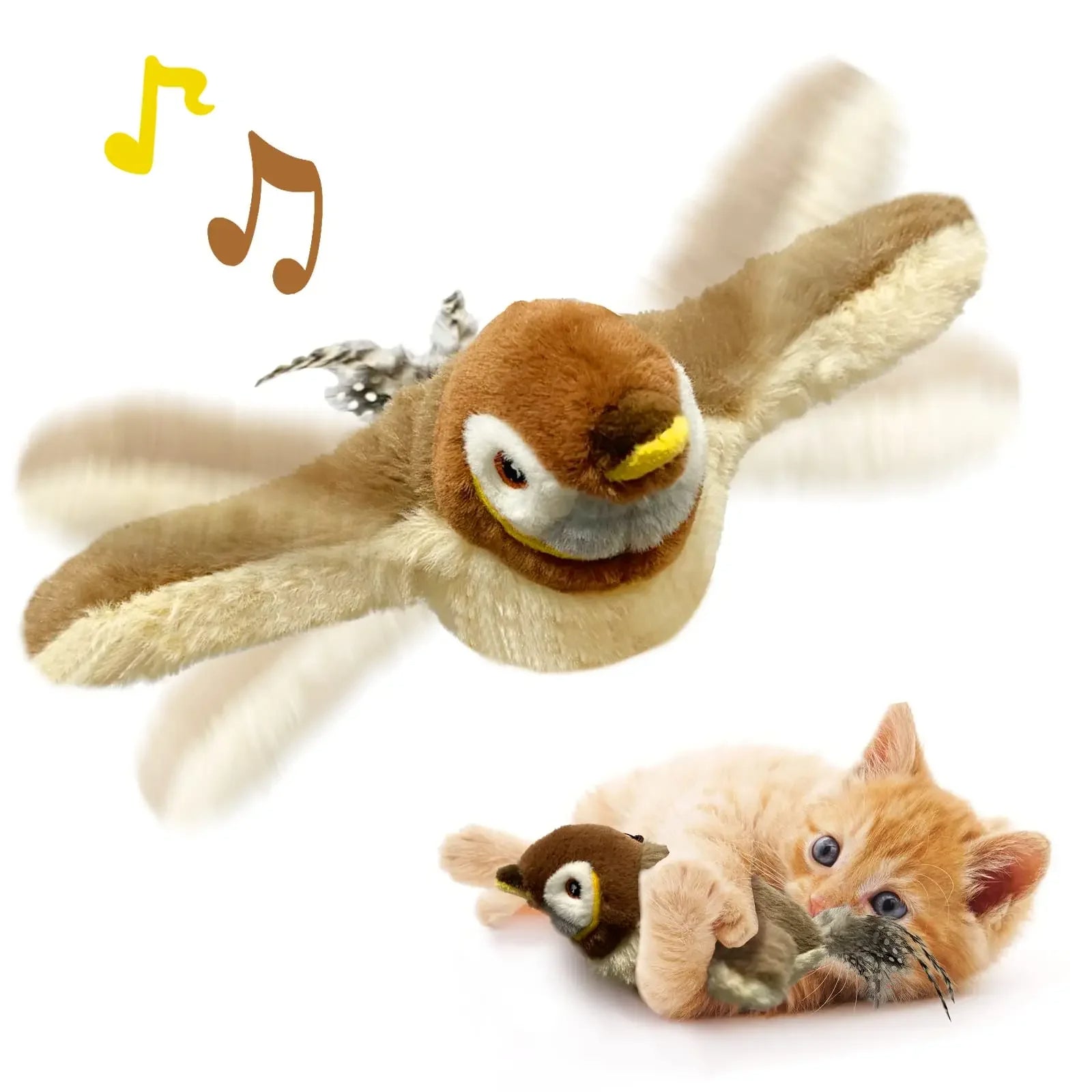 Interaktives Vogel-Katzen-Spielzeug