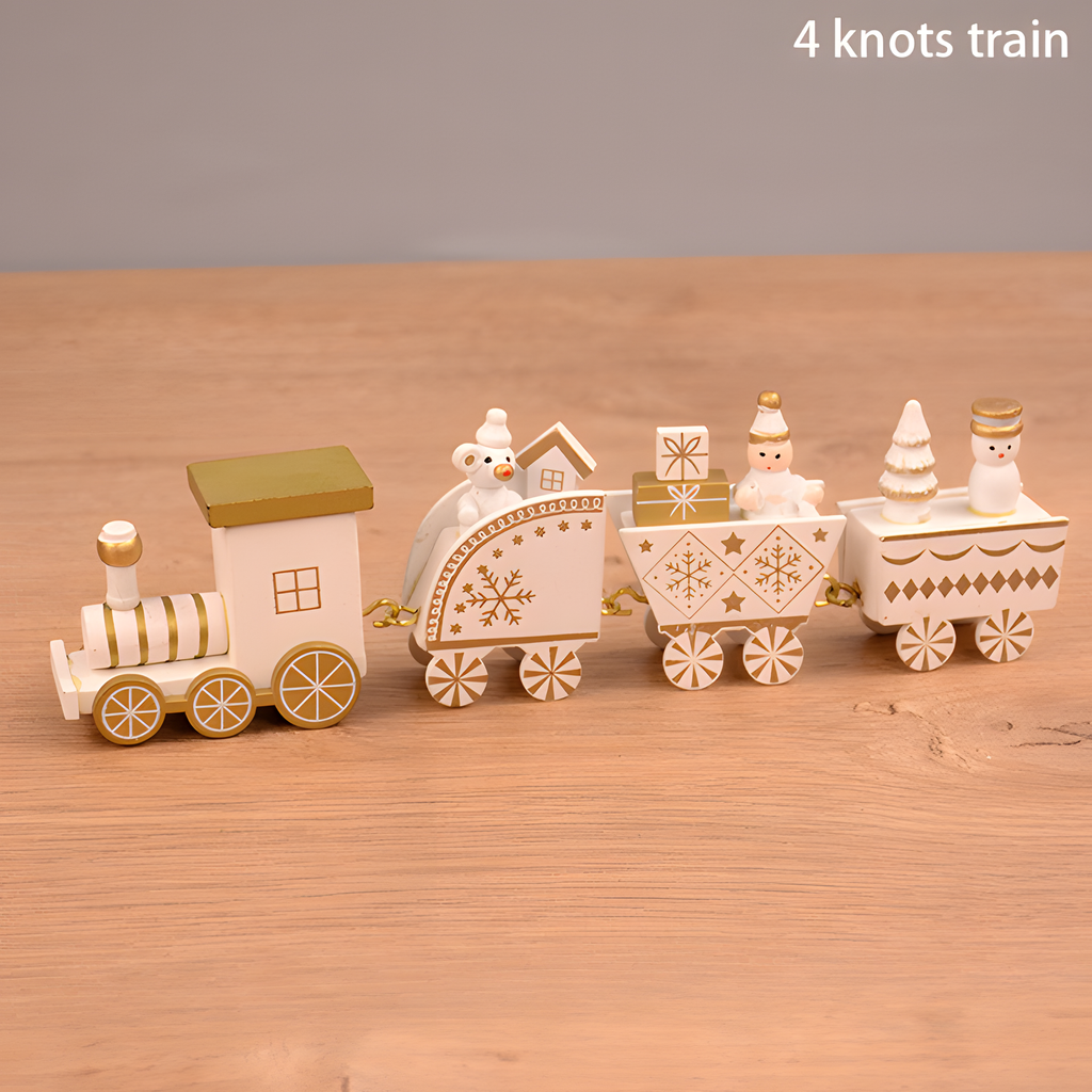 Wooden Christmas Tabletop Train