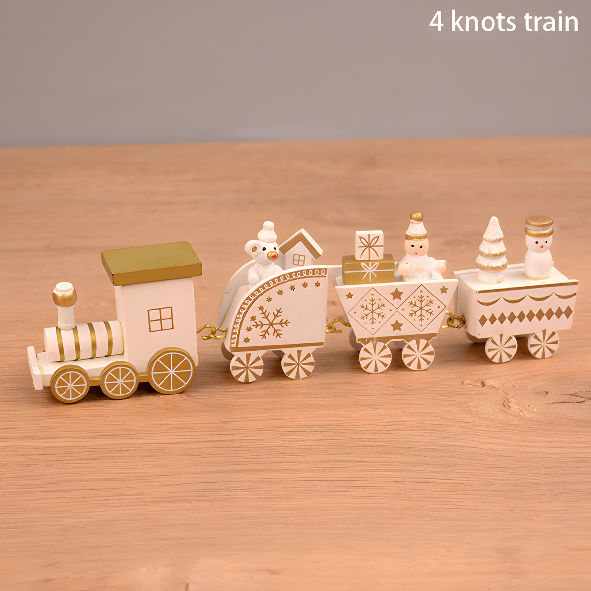 Wooden Christmas Tabletop Train