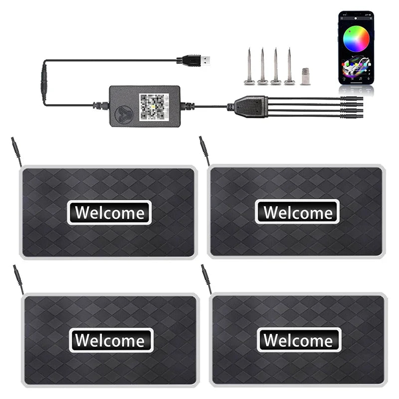 Personalized Car Floor Mat Light