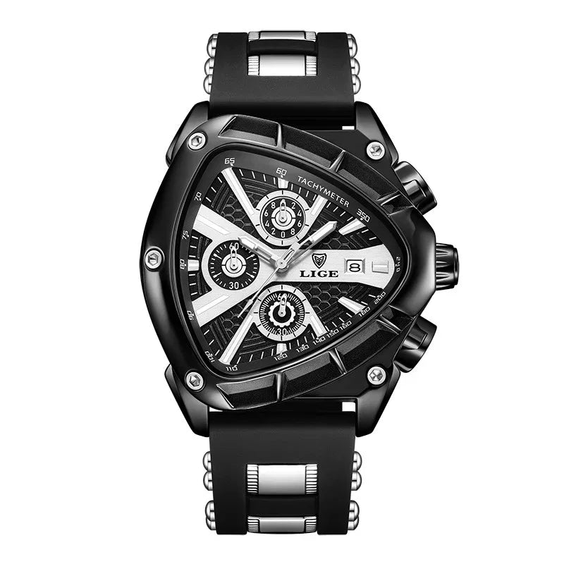 Polygon Men's Waterproof Luminous Calendar Watch
