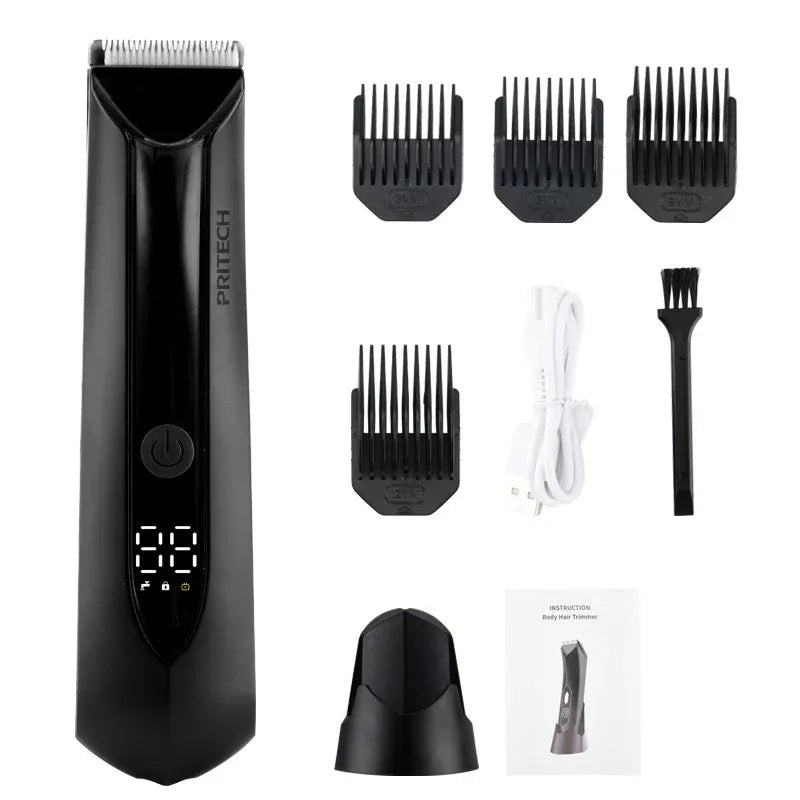 Men's Intelligent Digital Display Hair Removal Electric Shaver For The Entire Body