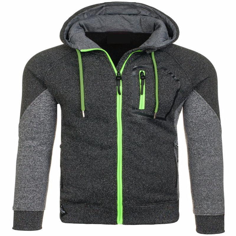 Men's Long Sleeve Hoodie With Chest Pocket