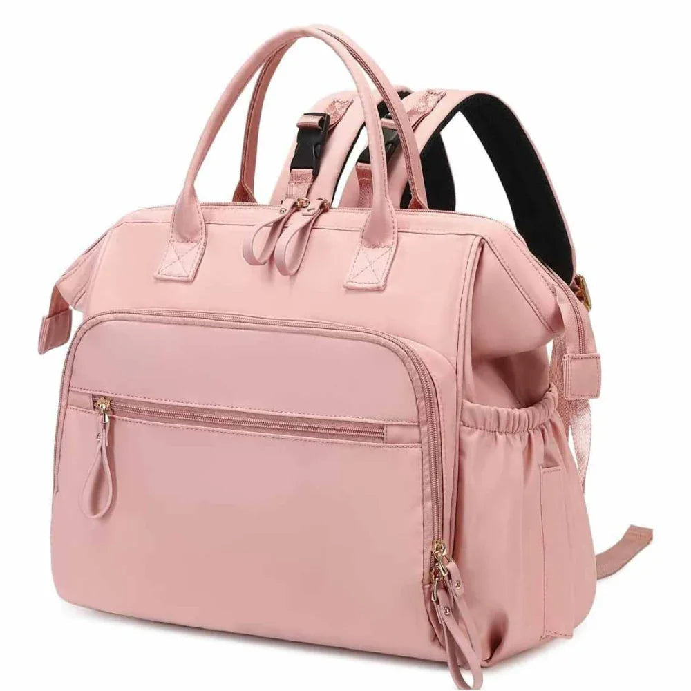 Waterproof Anti-Theft Pocket Baby Diaper Bag Mummy Parent Bag With Insulated Bottle Pockets