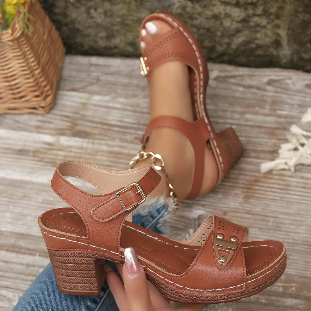 Women's Breathable Summer High Heels Sandals
