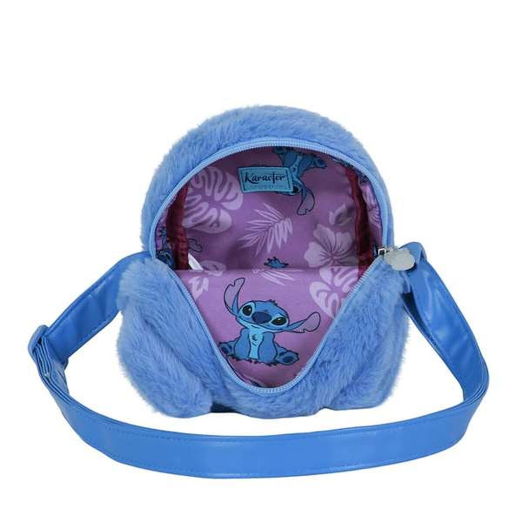 Axelväska Stitch för barn, blå, justerbar rem