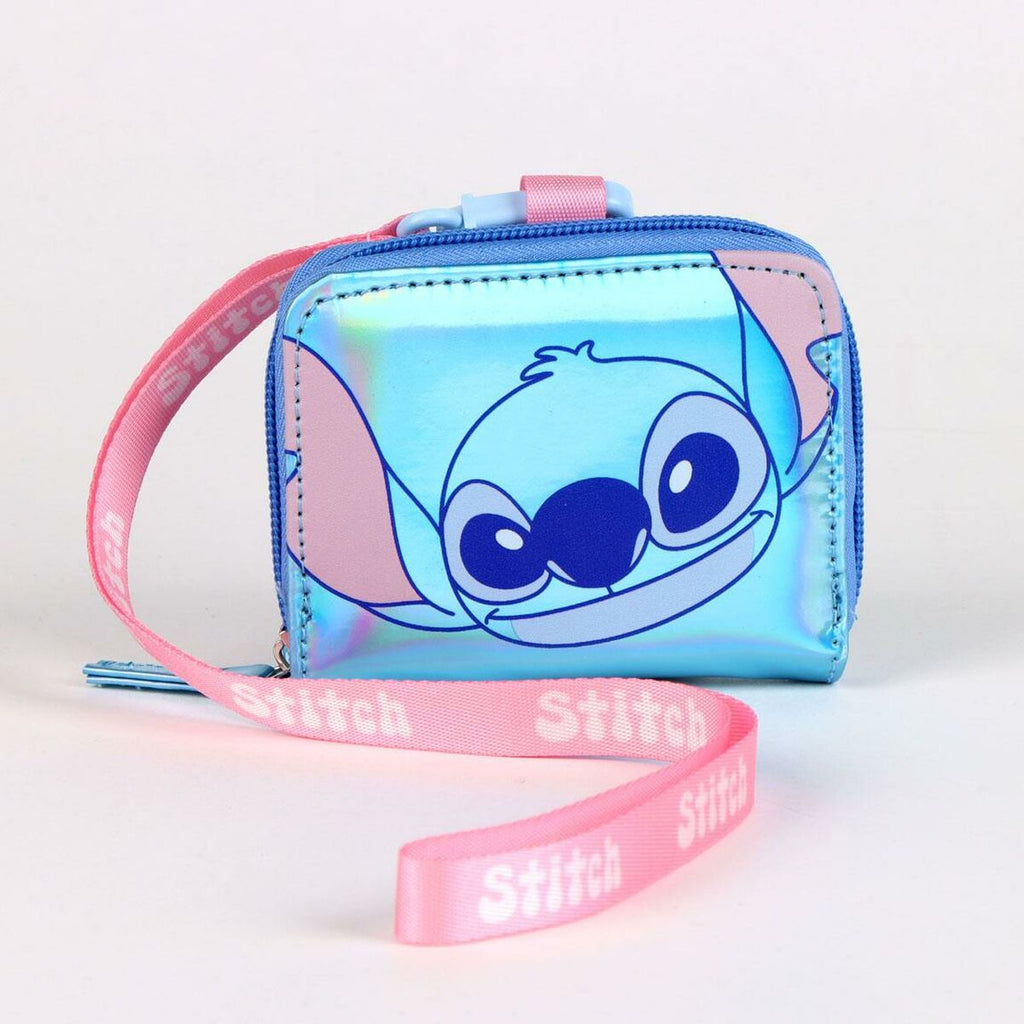 Plånbok Stitch i blå, polyuretan