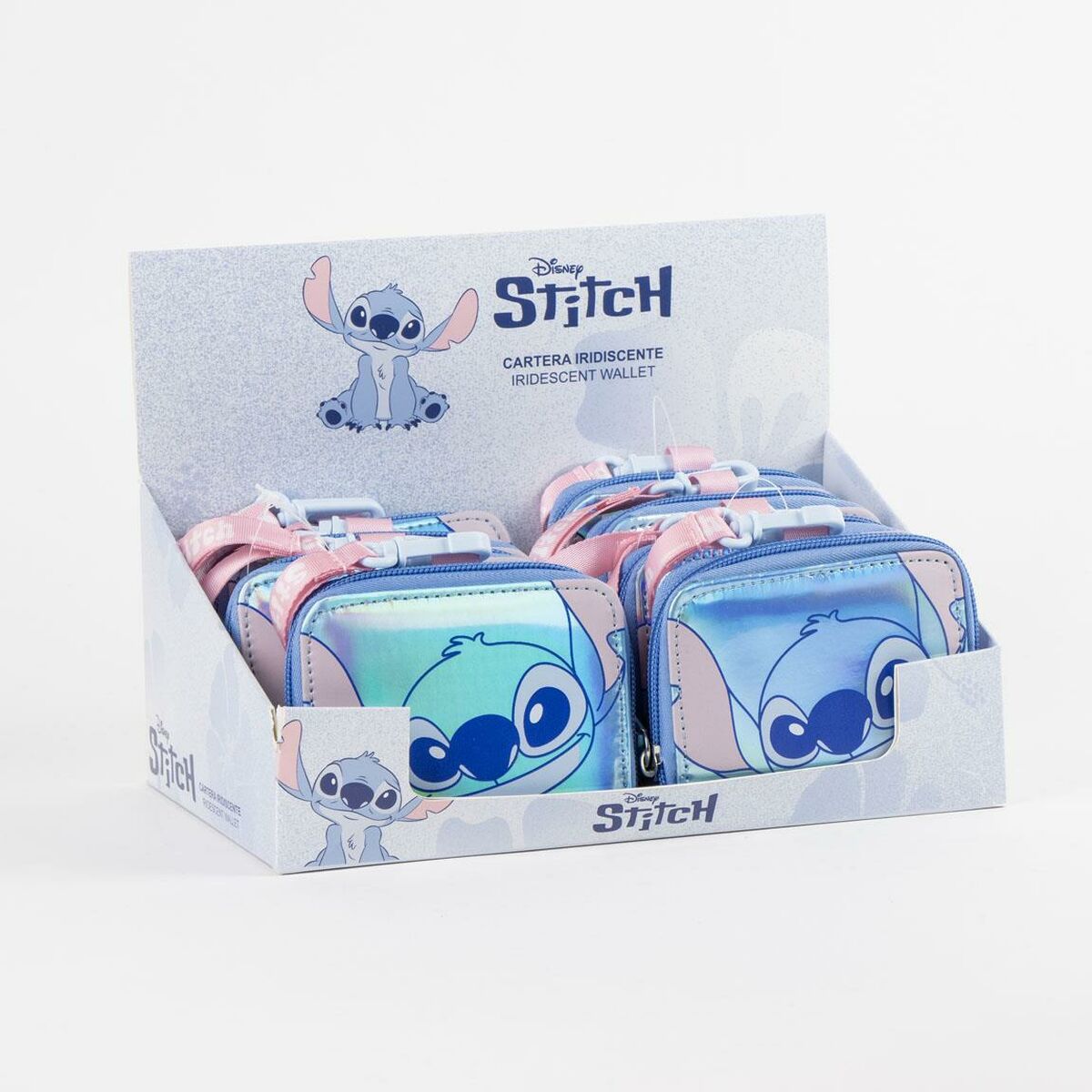 Plånbok Stitch i blå, polyuretan