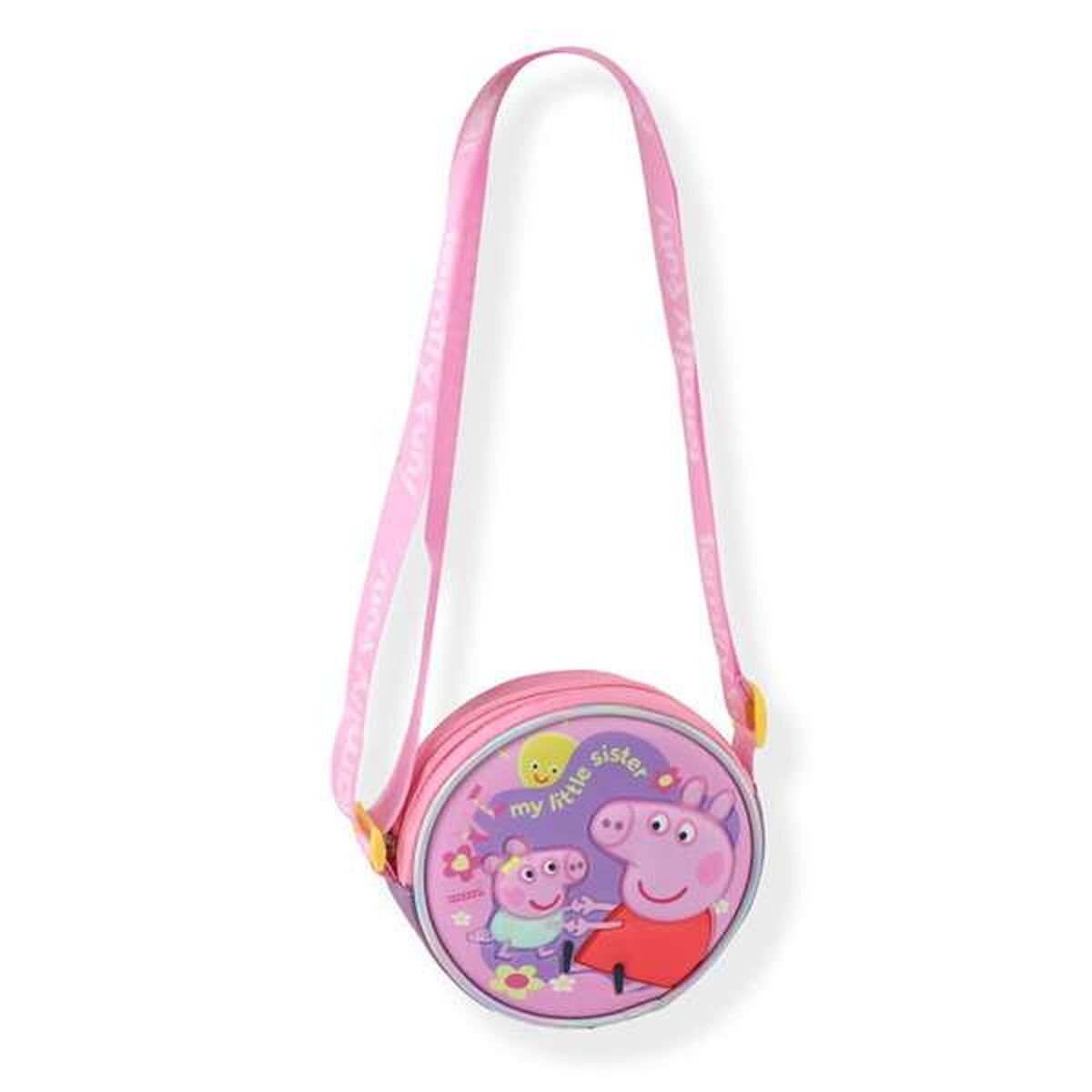 Axelväska Peppa Pig för barn, rosa
