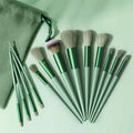 13 Soft Makeup Brushes & Cloth  Storage Bag