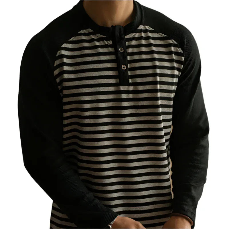 Men's Spring Leisure Loose Long Sleeve Shirt Men