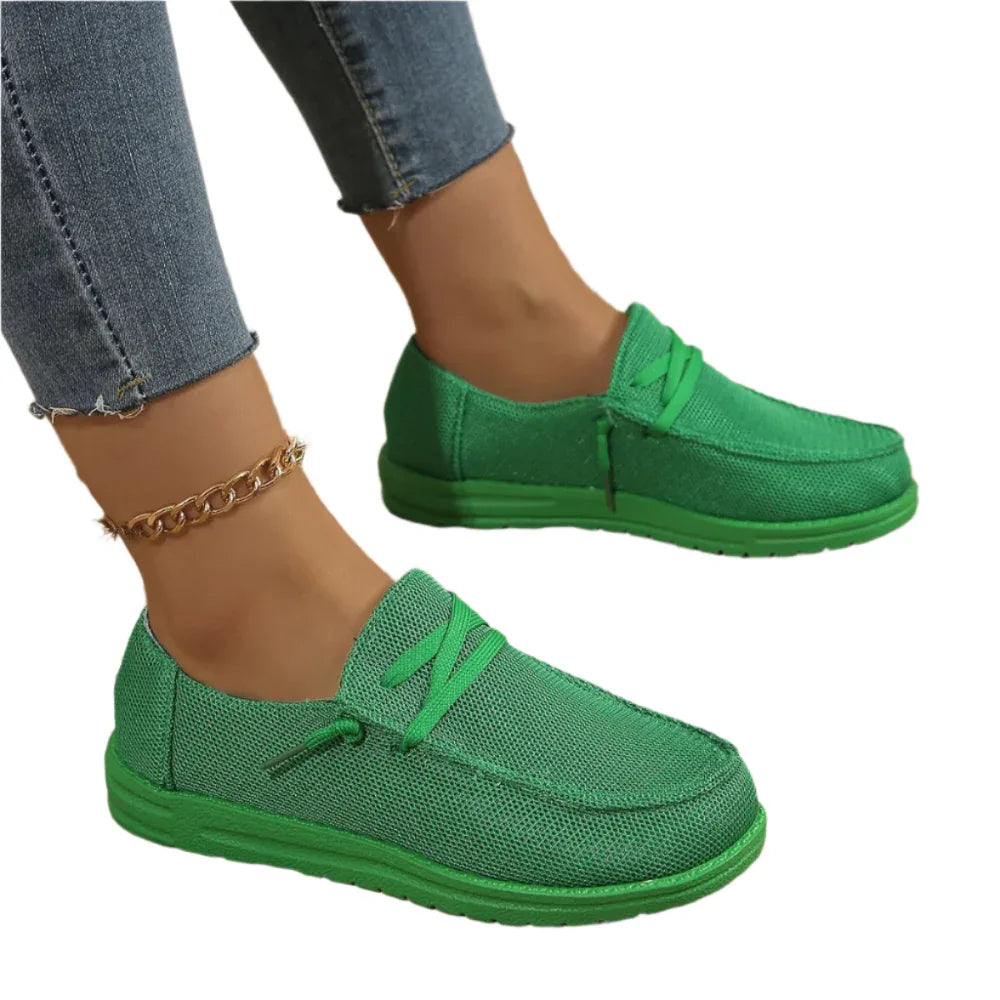 Women's Casual Shoes Lace Up Flat Slip-On Loafers