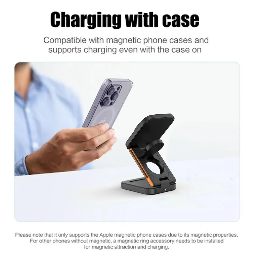 3-in-1 Faltbare Ladestation