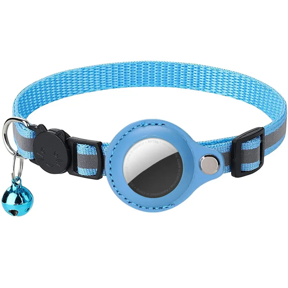 Reflektierendes Katzenhalsband mit Apple AirTag-Halterung