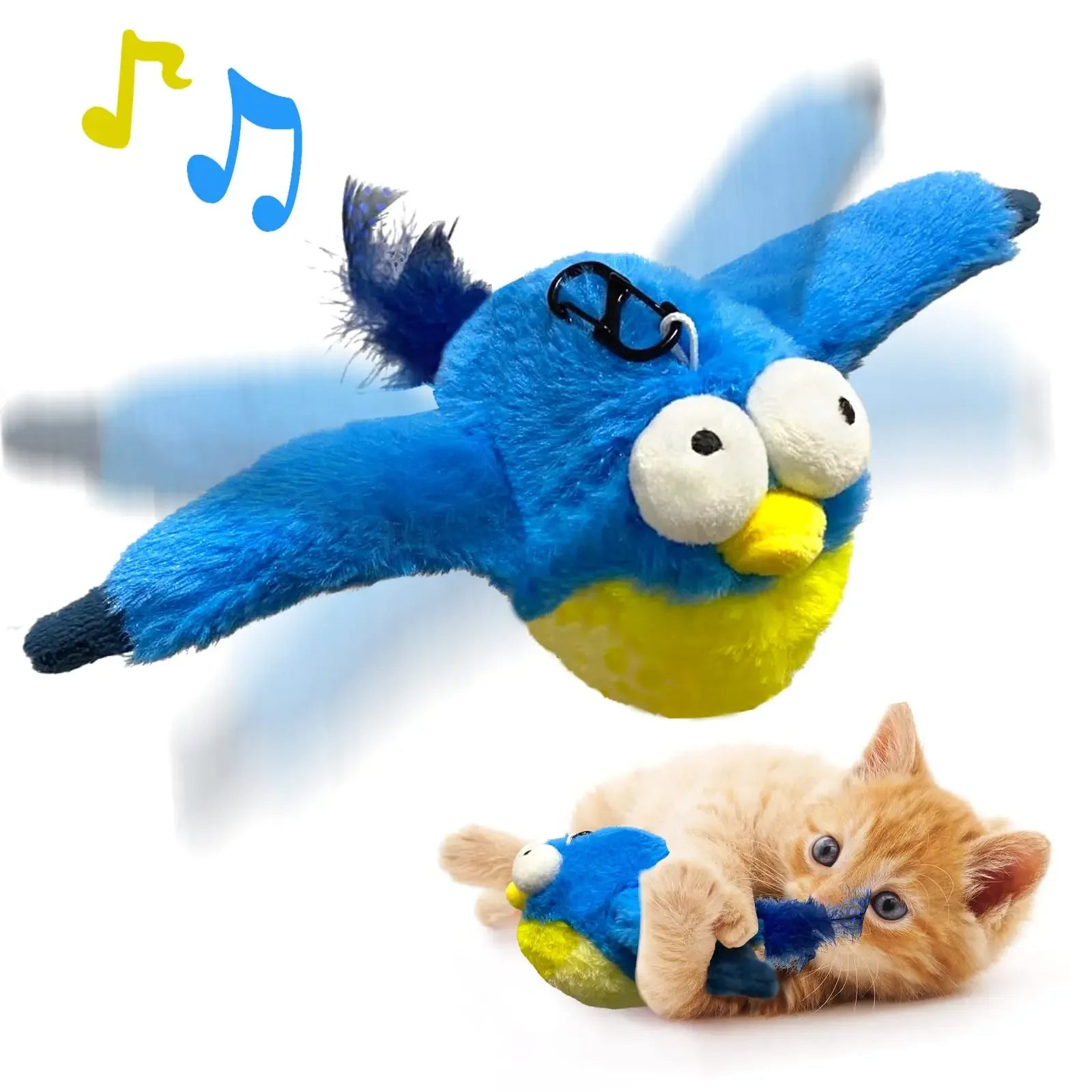 Interaktives Vogel-Katzen-Spielzeug