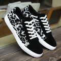 Abstract-Print Low-Top Sneakers