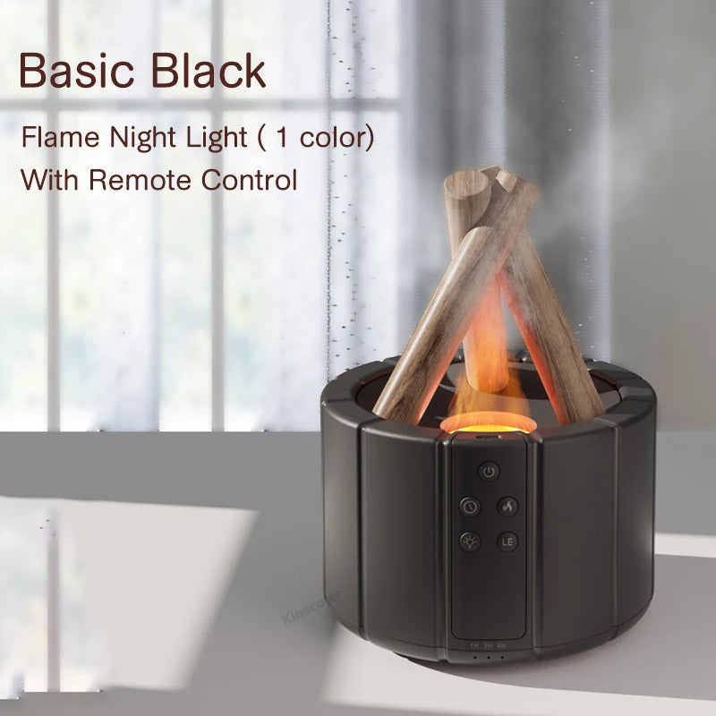 Diffusor in Form eines Lagerfeuers