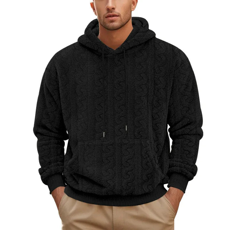 Men's Leisure Hooded Sweater Hoodie Jacquard