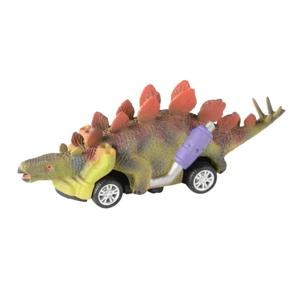 Dinosaur Four-Wheeled Pullback Racing Car Toys