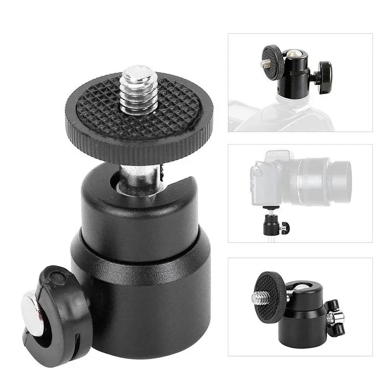 Kulledsfäste Mini 360°,  1/4" - Aluminium