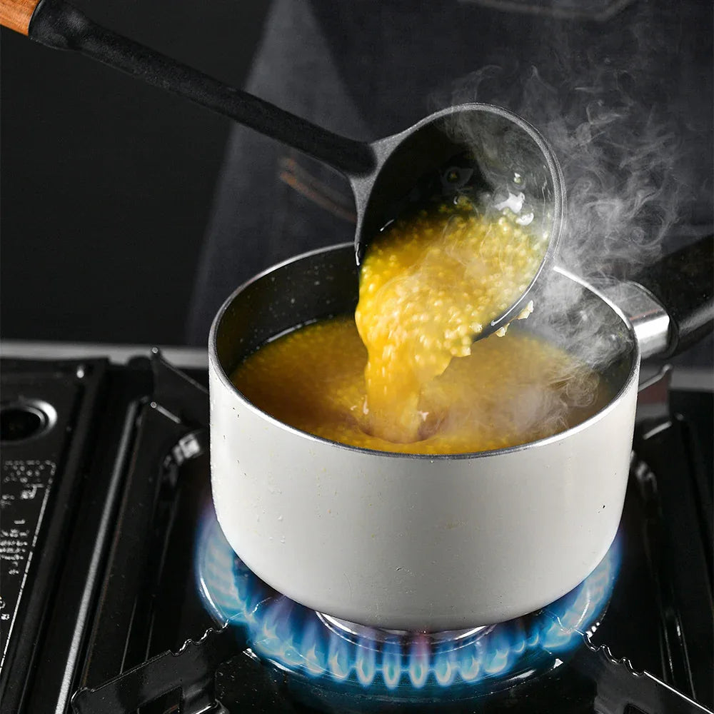 Wooden Handle Silicone Spatula Kitchenware Suit High Temperature Resistant Kitchen Utensil Tools