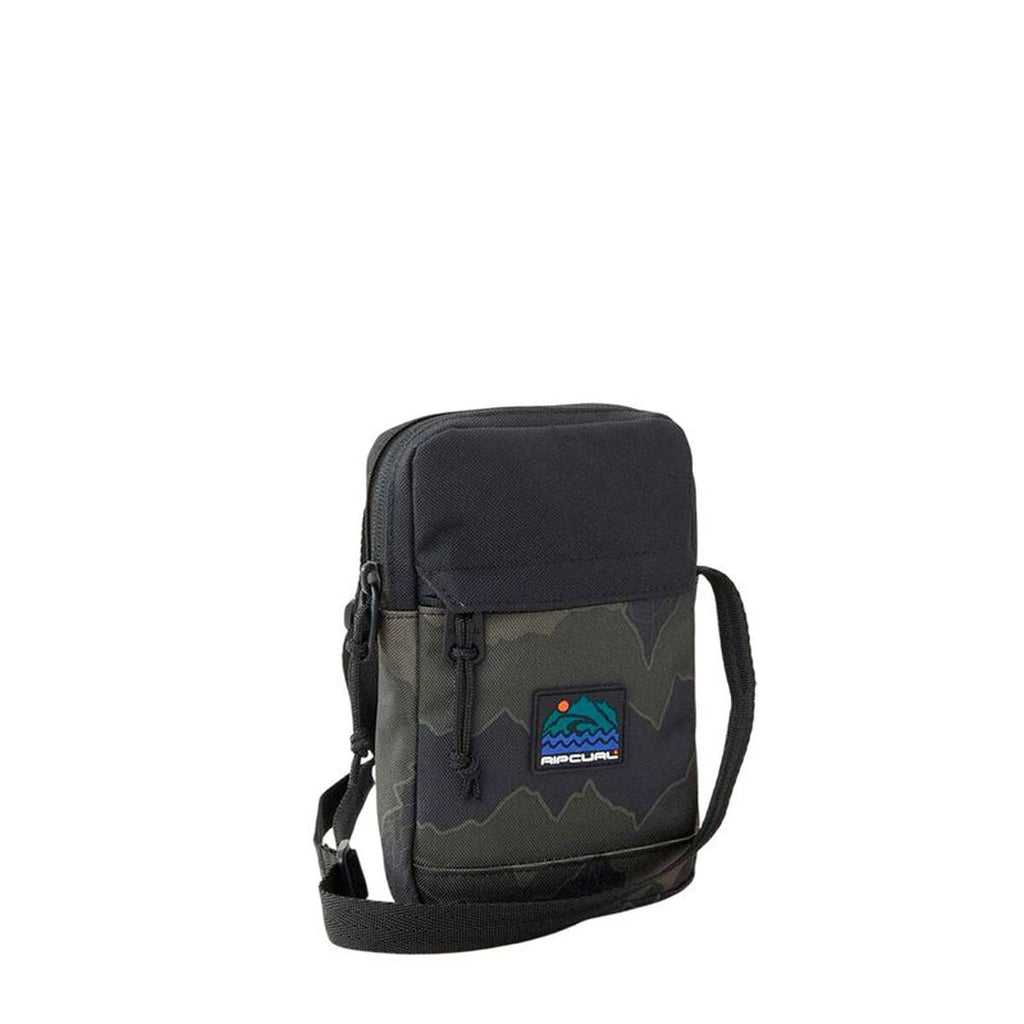 Axelväska Rip Curl Slim Pouch Search Camo, svart, kompakt