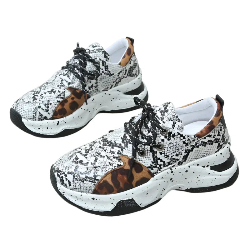 Women's Lace Up Sneakers Walking Running Sports Shoes