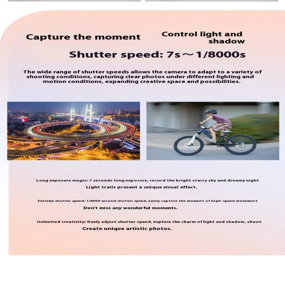 Optical Digital Micro Single Camera Student Live Vlog 5K Ultra High-Definition With Wide Angle